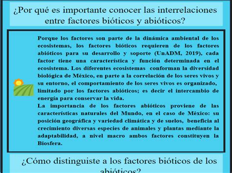 🌤️ Importancia De Los Factores Bióticos Y Abióticos 🌱