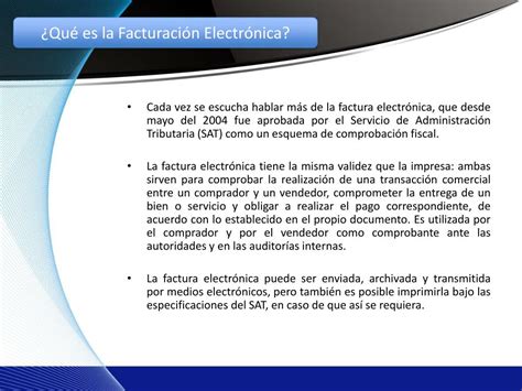 Ppt Qu Es La Facturaci N Electr Nica Powerpoint Presentation Free