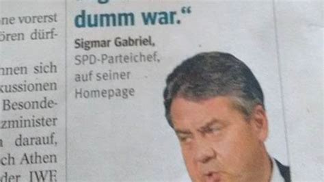 SPAM Aus Dem Zusammenhang Sigmar Gabriel DER SPIEGEL