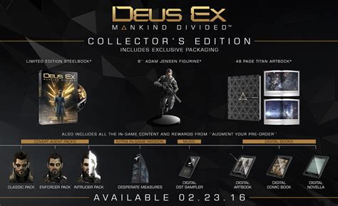 Deus Ex Mankind Divided Lédition Collector