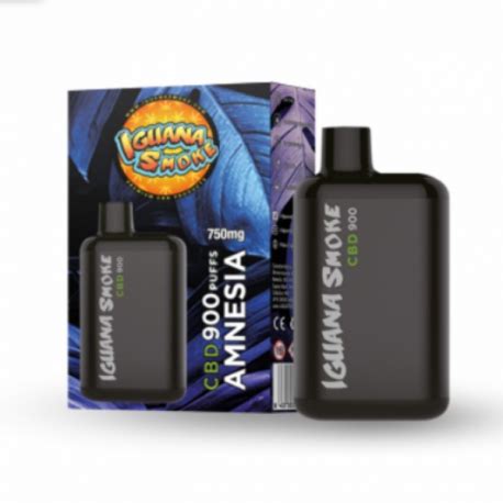 Vapeador Desechable Amnesia 750mg Iguana Smoke