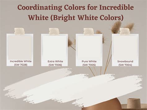 Sherwin Williams Incredible White Palette Coordinating Inspirations