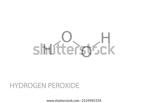 Hydrogen Peroxide Molecular Skeletal Chemical Formula Stock Vector ...