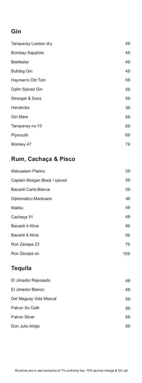 Carnival By Tresind Menu Menu For Carnival By Tresind DIFC Financial