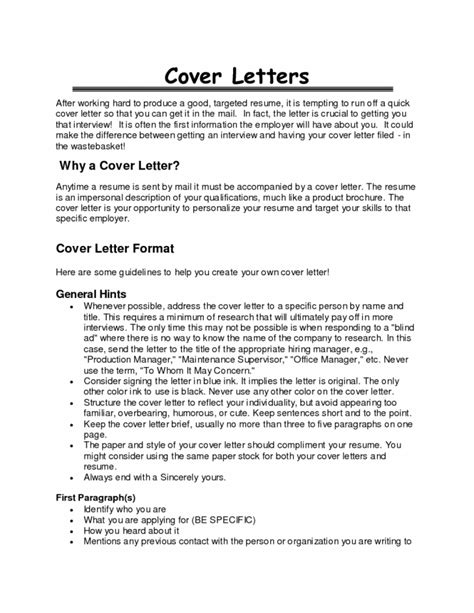 3 Paragraph Cover Letter Template Resume Format