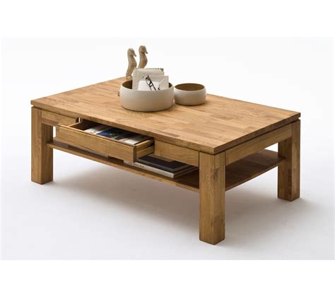 Table Basse En Chêne Noueux Massif Huilé L115 X H45 X P70 Cm Table Basse But