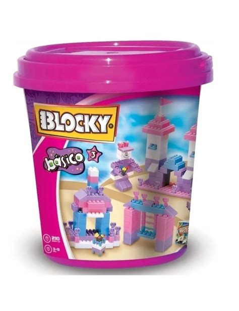 Blocky Balde Básico De Nenas 200 Piezas Planetoys