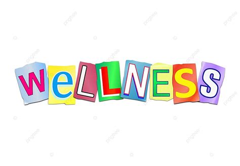 Wellness Word Concept Physical Wellbeing Well Photo Background And