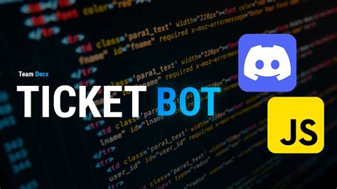 Como Criar Um Ticket Bot Personalizado Para Seu Servidor Discord Youtube