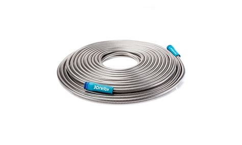 Aqua Joe Heavy Duty Spiral Constructed Stainless Steel Garden Hose