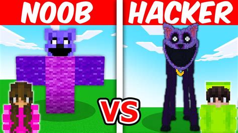 NOOB Vs HACKER I Cheated In A CATNAP Build Challenge YouTube