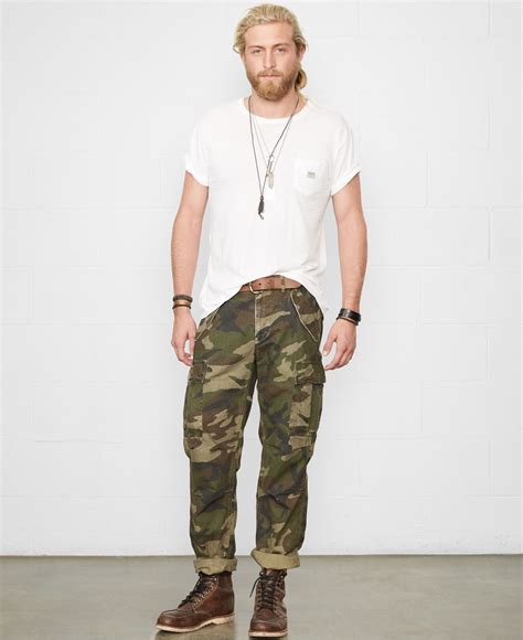 Lyst Denim Supply Ralph Lauren Camo Cargo Pants In Green For Men