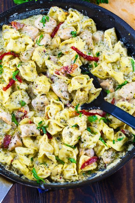 Creamy Pesto Chicken Tortellini Spicy Southern Kitchen