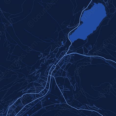 Davos Dark Blue Vector Map Boundless Maps