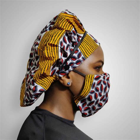 Our Gorgeous Kente Bonnets Is Reversible And Made Of Authentic 100