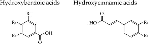 Chemical Structure Of Phenolic Acids 2 Download Scientific Diagram