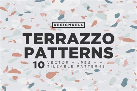 10 Terrific Tileable Terrazzo Pattern - Design Cuts