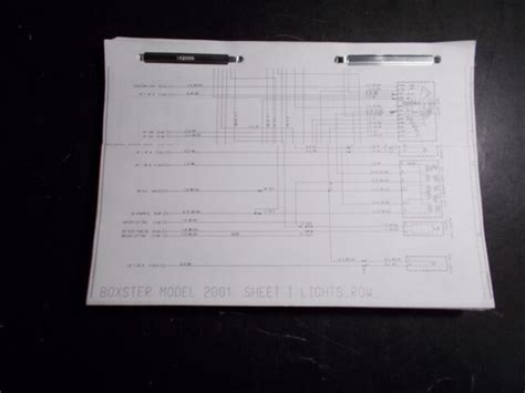 2001 Porsche Boxster Wiring Circuit Diagrams Technical Manual Ebay