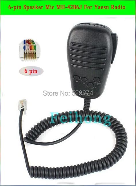 6 Pin Dtmf Modular Plug Remote Lapel Shoulder Speaker Mic Microphone