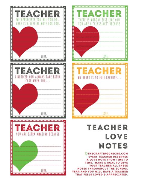 Printable Teacher Thank You Notes Printable Word Searches