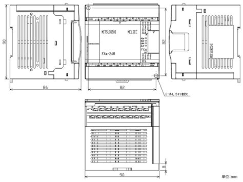 FX3G 24MR DS ダウンロード 外形図CAD MELSEC F シーケンサ MELSEC 仕様から探す三菱電機 FA