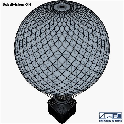 Hot Air Balloon V D Model Max Fbx Obj Free D