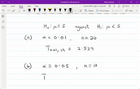 A Hypothesis Will Be Used To Test That A Population Mean Equals 5