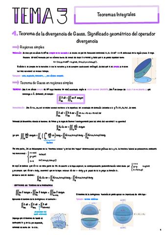 Tema Teoremas Integrales Pdf