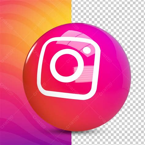 Ícone Instagram 3d Para Composição Psd 14323 Criativo Dahora