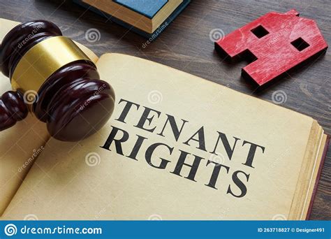 Book about Tenant Rights and Model of House. Stock Image - Image of ...