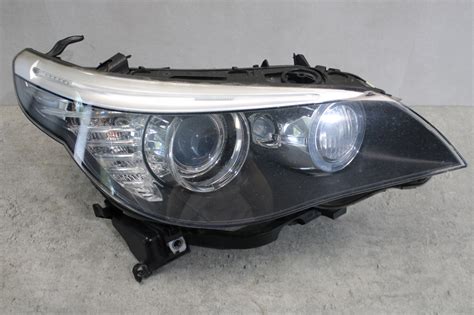 REFLEKTOR XENON BI XENON PRAWY BMW 5 E60 E61 LIFT 12150713613