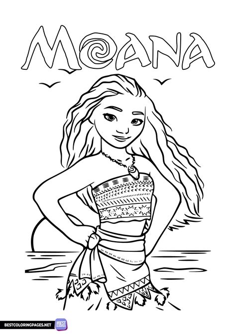 Moana coloring pages for print - Free printable coloring pages