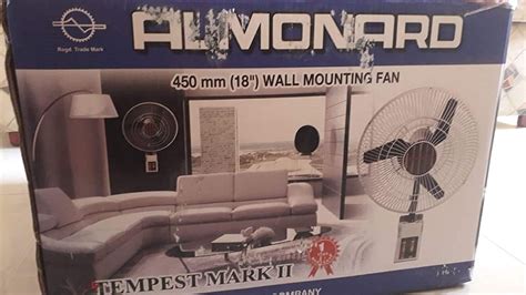 80W Almonard Tempest Mark II Wall Mounting Fan For Industrial 230 V