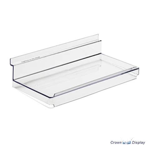 Acrylic Slatwall Shelf With Lip