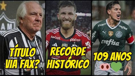 Título via FAX do Atletico Flamengo BATE RECORDE HISTÓRICO e 109 anos