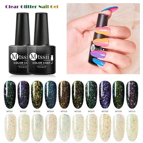 Mtssii 7ml Chameleon Holographic Gel Polish Starry Sparkle Glitter Soak