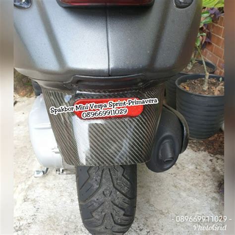 Jual Spakbor Belakang Carbon Kevlar Vespa Sprint Primavera Di Lapak Om