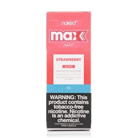 NAKED MAX NICSALT STRAWBERRY ICE Positive Burn