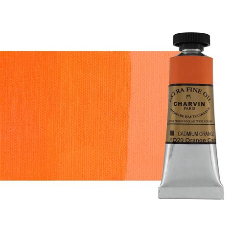 Charvin Oil Cadmium Orange Extra Fine Ml Paint Jerry S Artarama