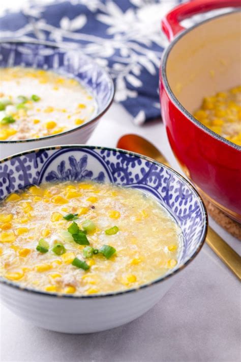 Chinese Corn Chicken Soup Cooking For My Soul