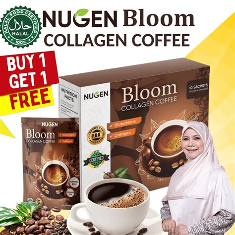 Buy 1 Take 1Nugen Bloom Collagen Coffee Original 100 Organic Coffee