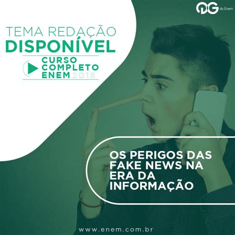 Tema de Redação Os Perigos das Fake News na Era da Informação