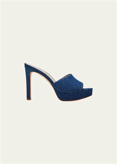 Veronica Beard Dali Denim Platform Mules ShopStyle