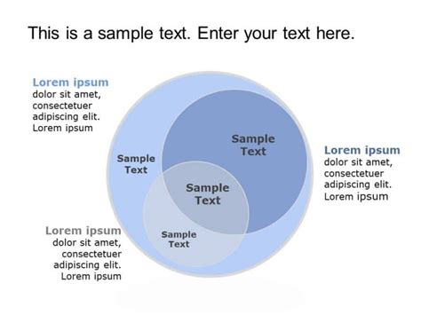 4 Circle Venn Diagram PowerPoint Template