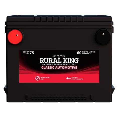 Rural King Classic Automotive Battery - 75-60 | Rural King
