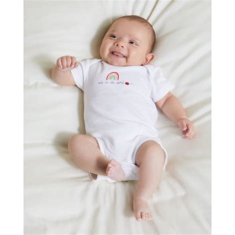 Pure Cotton Bodysuit Pack Of 5 White Newborn