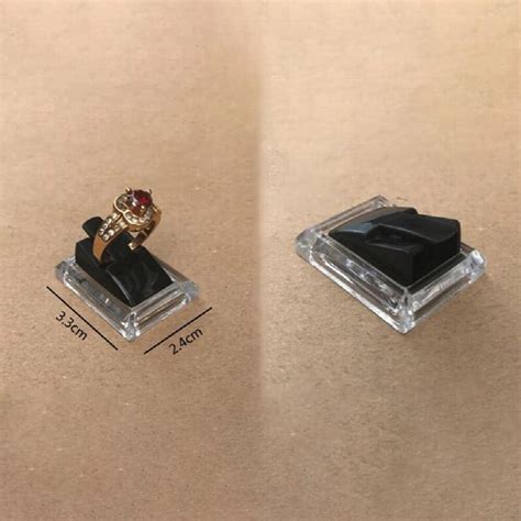 acrylic transparent ring show display showcase jewelry display stand