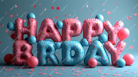 Premium Photo 3d Text Effect Of The Happy Birthday Ai Generate