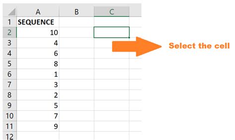 Sequence Function In Excel Javatpoint