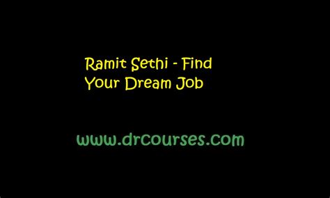 Ramit Sethi - Find Your Dream Job - Dr Courses